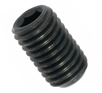 Madenschrauben/Gewindestifte M6 x 8 mm Schwarz 45H - DIN 913 - mit Kegelkuppe und Innensechskant - Metrisch Gewinde (Gewinde: M6, Länge: 8 mm, Menge: 25 St.)