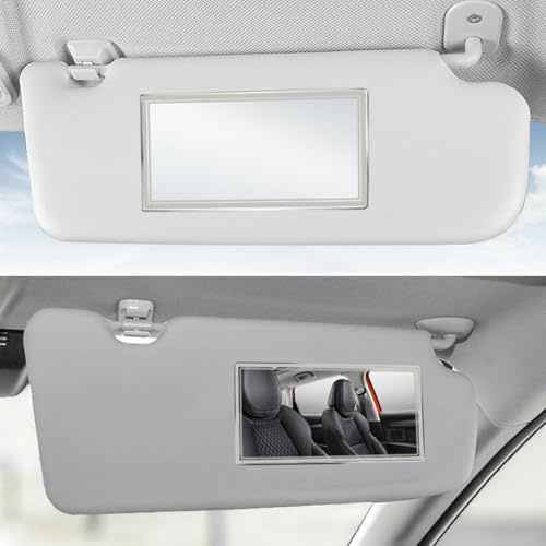 2pcs Car Sun Visor Mirror, Self-Adhesive Vanity Mirror, Portable Sun Visor HD Makeup Mirrors for Truck Suv Cars, Interior Car Mirrors Cars Accessories for Women(5.91x3.15inch)