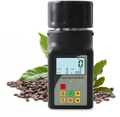 Kaffee Kakaobohnen Feuchtigkeitsmessgerät Getreide Feuchtigkeitstester Monitor Saatgut Feuchtigkeit Datenlogger 3-80% Hohe Präzision, hohe Empfindlichkeit