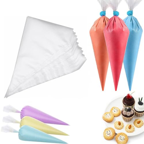 Lot de 300 poches à douille jetables 30 x 20 cm – Pour pâtisserie, crème au beurre et desserts