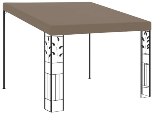 Qnhdfrt Cenador de pared de 3 x 3 x 2 5 m, de acero pulverizado con revestimiento de poliéster, resistente y duradero, para balcón, jardín y camping