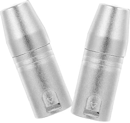 iplusmile 2 pièces Adaptateur XLR Mâle vers Prise Jack Femelle Broches Connecteur Audio Compact et Accessoire Microphone Polyvalent Lot pour Table de Mixage et Amplificateur