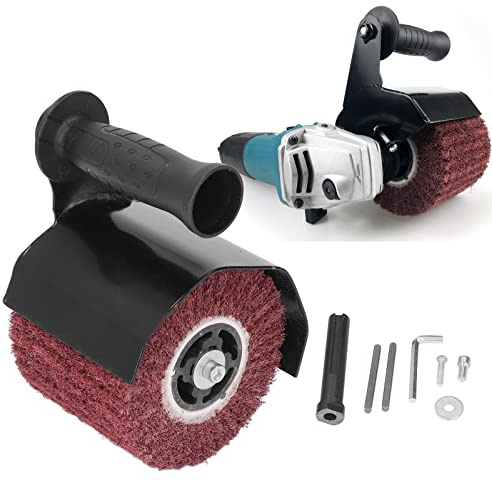 Culnflun Kit Lucidatrice per Lucidatura, Utensile per Smerigliatura Metallo Legno Con Attacco Smerigliatrice Angolare, Con Impugnatura Comoda Albero Di Collegamento M10