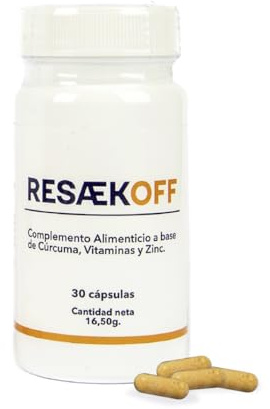 Resaekoff® de Haglaia | Suplemento con Cúrcuma, Zinc y Vitaminas B | Reduce los Efectos Secundarios provocados por el consumo de Alcohol | Antioxidante y Detox para el Hígado