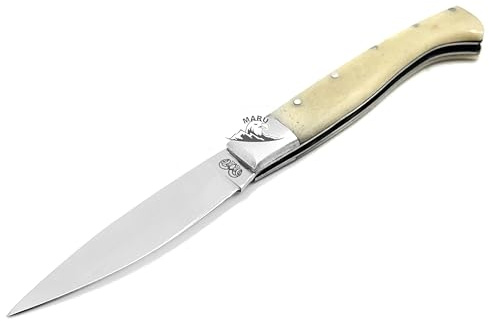 M. Zille Coltello Artigianale Pieghevole Tipo Pattada Acciaio Inossidabile tipo Sardo da Collezione Tascabile Caccia Tasca