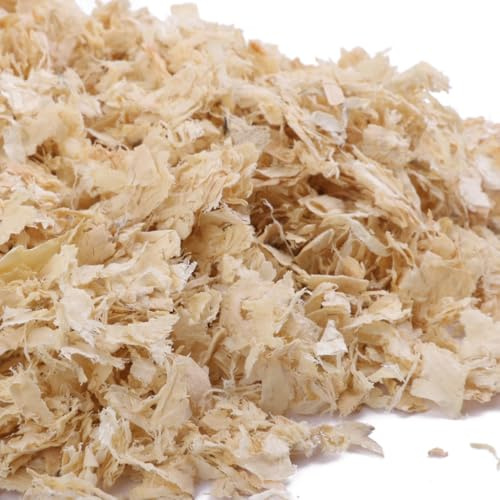 mophrati Sac de copeaux de Bois naturels pour Petits Animaux (Environ 500 g) : litière Saine, absorbante, Confortable et Douce.