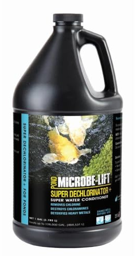 Microbe-Lift Super Dechlorinator Plus Water Conditioner for Ponds, 1 Gallon