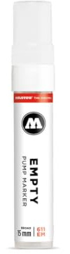 Molotow One4All 611EM Leermarker, Keilspitze, 15 mm Spitze