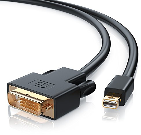 CSL - Mini Displayport auf DVI Kabel 1m - Full HD HDTV 1080p - miniDP auf DVI Dual Link 24 1 - Kompatibel mit Thunderbolt 1- und Thunderbolt 2-Ports - kompatibel mit Surface