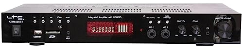 ATM6000BT - LTC - Amplificador estéreo HIFI 2 x 50W - USB, SD y Bluetooth - Negro brillante