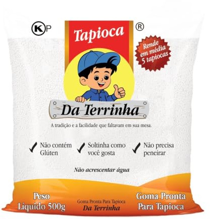 Da terrinha Tapioca Harina 17.6oz | goma Pronta para Tapioca 500 g'- 1 Unidad