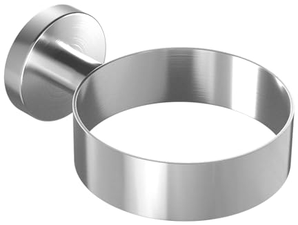 Dailyart Haartrocknerhalter Haartrockner Halterung Fönhalter zum Kleben Wandmontage - Befestigen ohne Bohren, Edelstahl, Silber