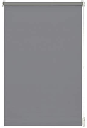 GARDINIA Rollo zum Klemmen oder Kleben, Tageslicht-Rollo, Blickdicht, Alle Montage-Teile inklusive, EASYFIX Rollo Uni, Steingrau, 120 x 150 cm (BxH)