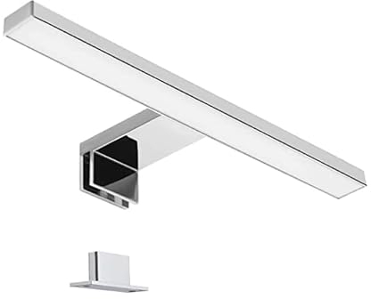 Lampe de miroir LED 30 cm, 5 W, 4000 K, 550 lumens, 220 V-240 V 50/60 Hz, étanche IP44, blanc neutre, lampe de salle de bain, lampe d'armoire, longueur au choix : 30 cm-40 cm-78 cm)