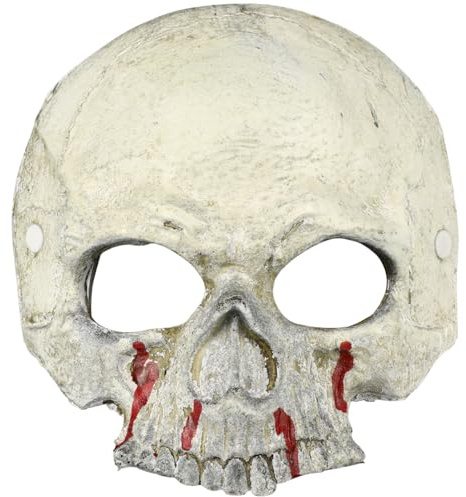 ABOOFAN Halloween- Halbmasken Blutige Schädelmasken Tierkopfmasken Maskerademasken Skelettmasken Halloween- Cosplay- Party- Requisiten für - Maskerade- Partyzubehör