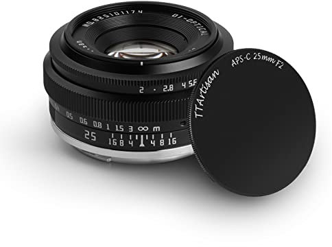 TTartisan 25mm F2 obiettivo grandangolare manuale, compatibile con MFT M4/3-Mount Mirrorless epm1 emp2 E-PL1 E-PL2 E-PL3 E-PL5 E-PL6 G2 G3 G5 G6 G7 G9 GH1 GH2 GH3 GH4 GH5 GH5S