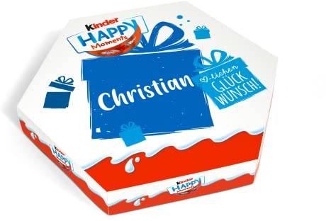 Personalisierte Kinder Schokolade - Hochwertige personalisierte Geschenkidee mit individuellem Design und Ihrem Namen oder Text (Box 160g) (Happy Moments)
