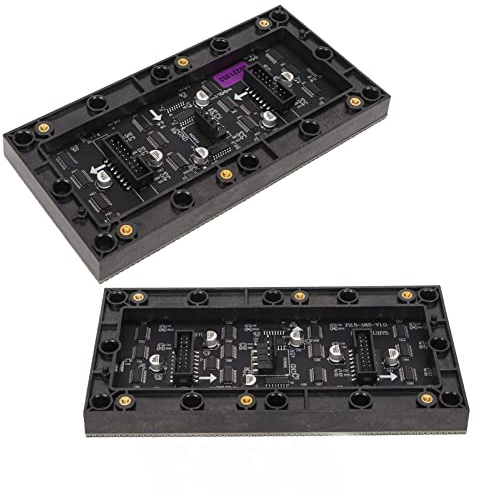 Septpenta RGB LED Matrix Panel, 64 x 32 Auflösung, 2048 RGB Vollfarb Panels, 2,5 mm Abstand, Geeignet für DIY Desktop Display oder Wandmontage Display
