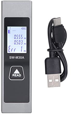 Tyenaza High Accuracy Handheld Laser Distance Meter, Portable Range Finder with USB Cable