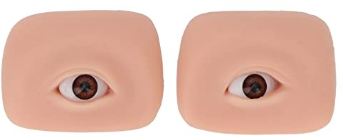 Microblading-Übungshaut, Übungshaut für Falsche Augen, 3D-Silikon-Augenbrauen-Eyeliner-Übungshaut für Anfänger, Microblading-Tattoo-Übungshaut mit Fake-Eye-Design für das
