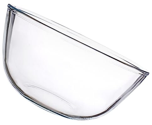 PRETYZOOM Bol à Salade Verre Transparent 2700 Ml Grand Format Multifonction Résistant Micro-ondes pour Fruits, Soupes et Desserts Usage Maison la Cuisine Familiale