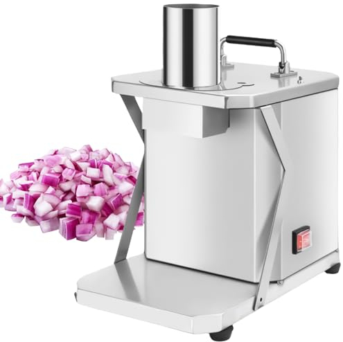 LFfwynog Broyeur de légumes, Hachoir à oignons Pro, Coupe-légumes pour légumes, Carottes, Carottes, Pommes de Terre, Aspiration Plus Forte,200rpm-8mm