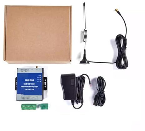 Schiebetor-Bausatz Drahtloser Temperatur-Feuchtigkeits-Datenlogger 3G 4G LTE-Überwachungssystem Ferndatenerfassung RTU mit Temperatursensor Elektrischer Toröffner-Bausatz(4G device only)