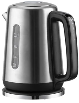 Botti Martinez hervidor eléctrico 1,7L | Calentamiento rápido | Apagado automático y protección contra ebullición en seco | Base giratoria de 360° | Control de temperatura para té y café