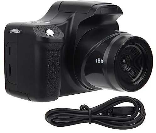 Fotocamera Digitale, Fotocamera Reflex Digitale 3.0 con Schermo LCD Zoom 18X Fotocamera Reflex HD Lunghezza Focale Fotocamera Digitale Portatile per la Fotografia (Tipo standard 79 cm)