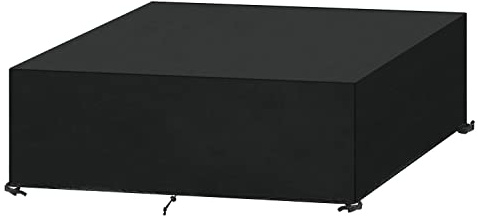 SanGlory Housse Salon de Jardin Exterieur Bache Table de Jardin, Robuste Tissu Oxford, Imperméable, Coupe-Vent, Anti-UV, Housse de Protection pour Mobilier de Jardin, Rectangulaire, 210x140x80cm