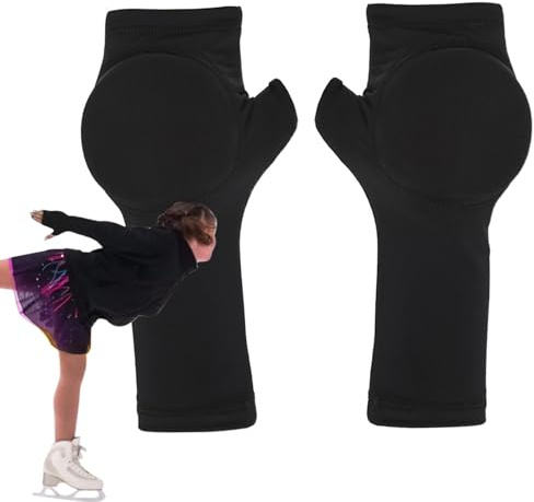 SVCEQZE Eislaufhandschuhe,Eiskunstlaufhandschuhe,Eiskunstlauf-Handflächenmattenbezug - Kinder Erwachsene Eiskunstlauf Handschutzpolster für Eissportgeräte Zubehör