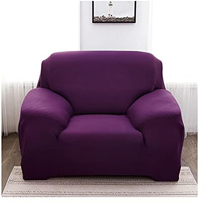 1-Sitzer-Sofa-Überwurf, Möbelschutz mit Gummizug aus Polyester, rutschfest, Couch-Schonbezug für Wohnzimmer, Armeegrün