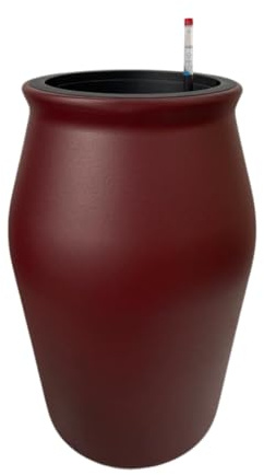 Avoid Maceta Autorriego Rojo Vino - Macetas Exterior Grandes y Maceteros Decorativos Interior - Resistente y Moderna para Decoración Hogar y Jardín, Sin Ruedas
