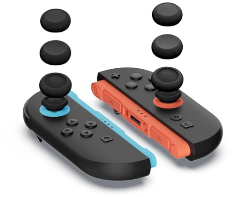Thumb Grips Designed Compatible with Nintendo Switch 2 (2025), Thumb Grip Caps Compatible with Switch 2, Enhanced Grip, Comfortable & Durable, Grip Button Stick Cover, 3Pairs(6pcs)