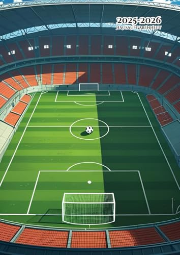 Hausaufgabenheft Din a4:  Fussball  10 Stunden Mit Datum, Wochentagen, Stundenplan, ... Für Clevere & Faule / Grundschule, Gymnasium - Geschenkideen : Teenager Jungs & Mädchen - Ohne Spiralbindung.