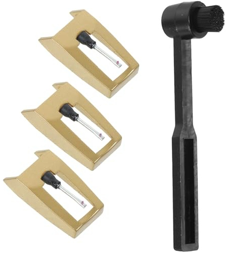 NIYANGLE Vinyl-plattenspielernadel aus Edelstahl für Plattenspieler und Phonographen Kompatibel mit Verschiedenen Modellen Verschleißfest Klarer Klangqualität