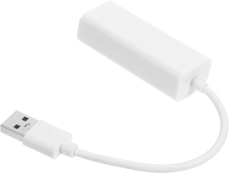 Ipetboom Adattatore Di Rete Usb 2.0 Gigabit Rj45 1000m Per Laptop Interfaccia Usb Plug-and-play Bianco, Compatibile Pc e Computer Portatili, Connessione Cablata Efficiente Per Ufficio e Smart Working