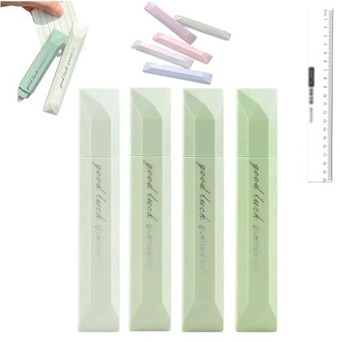 Generisch Doppelseitiges Klebeband Stift, Doppelseitiger Kleberoller, Ausziehbare Kleberoller für Geschenkpapier/Bastelarbeiten/Pakete, Scrapbooking-Zubehör für Karten/Fotos/Alben/Tagebücher (A)