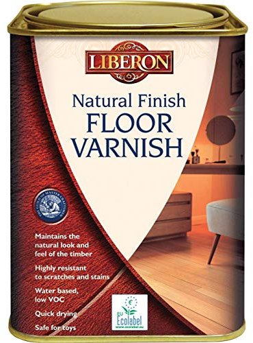 Liberon VWNCS1L 1 Litre Natural Finish Floor Satin Varnish - Clear