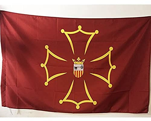 AZ FLAG Bandera Valle de Arán 150x90 cm Francesa Poliéster 100D Funda | Uso interior y exterior Enseña costuras dobles y bordes reforzados con funda para mástil