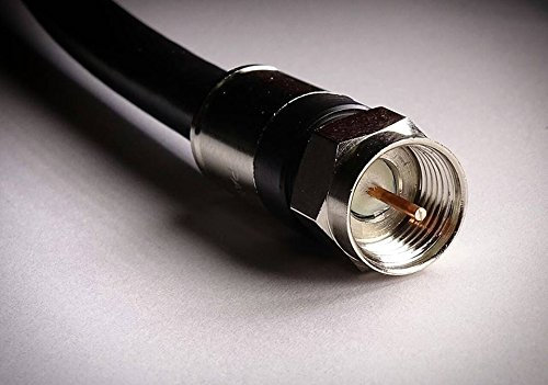 Riteav 4,6 m nero cavo coassiale TV CATV RG6 F-tipo cavo video 75 ohm 18 AWG VCR