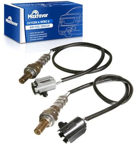 MAXFAVOR Upstream Downstream Oxygen Sensor O2 Sensor Replacment for 1997 1998 1999 2000 2001 2002 Dodge Ram 1500 2500 3500 Pickup Viper Jeep Grand Cherokee 5.2L 5.9L 234-4076 234-4079 O2 Sensor