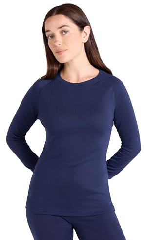 Mountain Warehouse Talus Womens Thermal Baselayer Top | Lightweight & Comfortable Long Sleeve Thermal T-shirt, Warm & Moisture Wicking & Quick Dry Skins for Active Wear & Winter