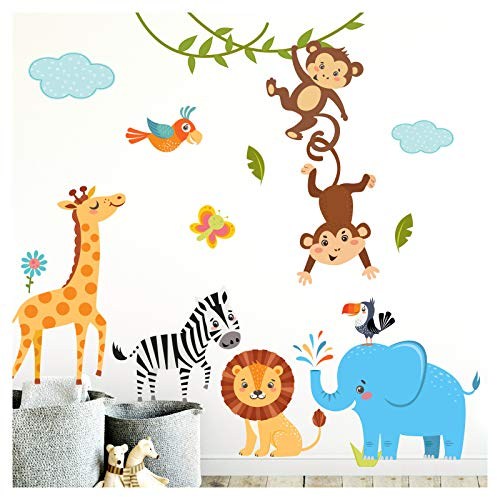 Little Deco Wandtattoo Dschungeltiere DL204