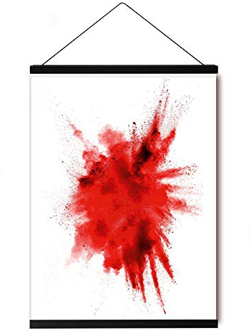 Close Up Magnetische Posterleiste - 2 Poster-Aufhänger/Posterschienen/Plakatleisten - MDF - Schwarz - 62 cm