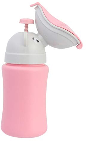 EXCEART Urinflasche Für Frauen Notfall Kinder Urinal Tragbare Notfall Kleinkind Urinal Mädchen Toilette Unterwegs Reise Outdoor Auto Camping Wiederverwendbar Rosa Urinflasche