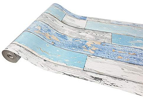 Klebefolie Möbel 67,5x200 cm | Möbelfolie selbstklebend in Holzoptik | Folie für Möbel zur schnellen Renovierung von Türen, Schränken und Regalen | Möbelfolie dekorativ und pflegeleicht | Meeresholz