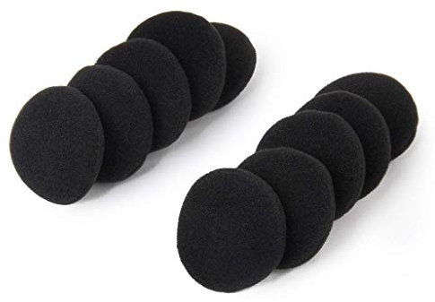 Cuscinetti di ricambio per cuffie in spugna, 35 mm, colore: nero