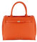 VICTORIA HYDE Handtaschen Damen Groß PU Leder Shopper Damen Handtasche Schwarz Tasche Orange Schultertasche Damen Tote Bag für Büro Arbeit Schule (Orange)