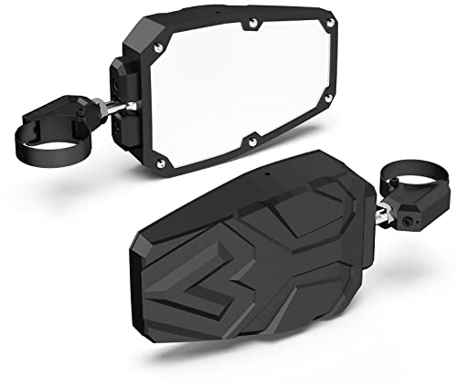 Espejos laterales UTV con barra antivuelco de 1.65 a 2 pulgadas, espejos laterales TXZSXS RZR compatibles con Polaris RZR, Can Am Maverick X3, Kawasaki Teryx, Talon, Arctic Cat Wildcat, Gator, CFMOTO